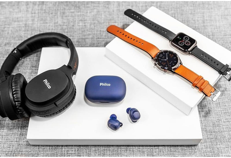 Fone de ouvido, Conexão Bluetooth 5.0, 150mW, Concha almofadada, PFO01BTP, Preto, Philco