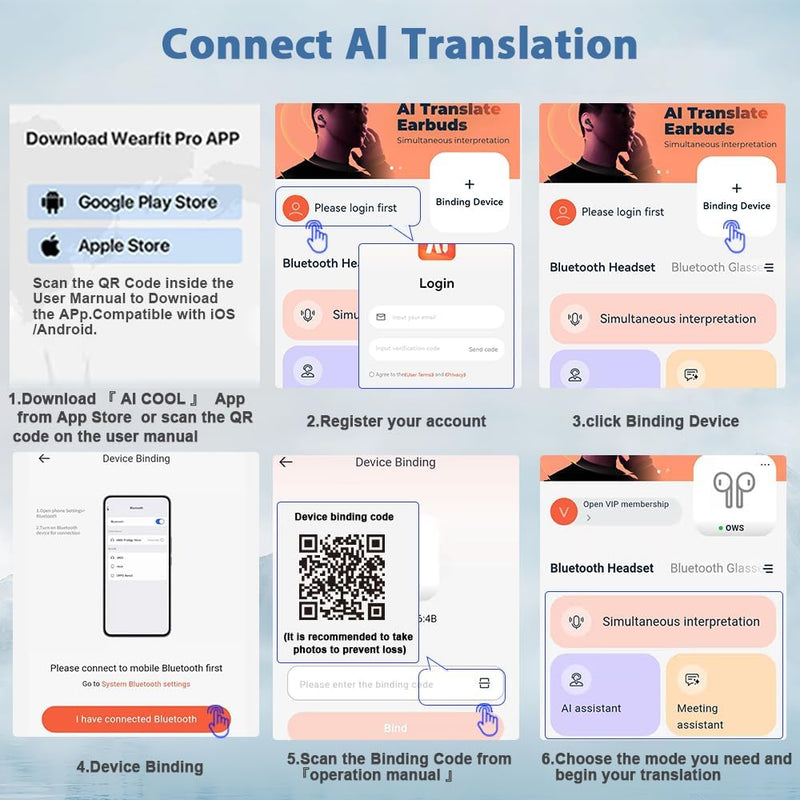 Fones de ouvido para tradutor de idiomas M10 AI, suporta 144 idiomas, tradução online em tempo real, fone de ouvido com detalhes 3 em 1, fones de ouvido perfeitos para viagens de negócios e