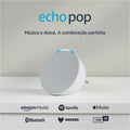 Echo Pop (Geração mais recente) | Smart speaker compacto com som envolvente e Alexa | Cor Preta