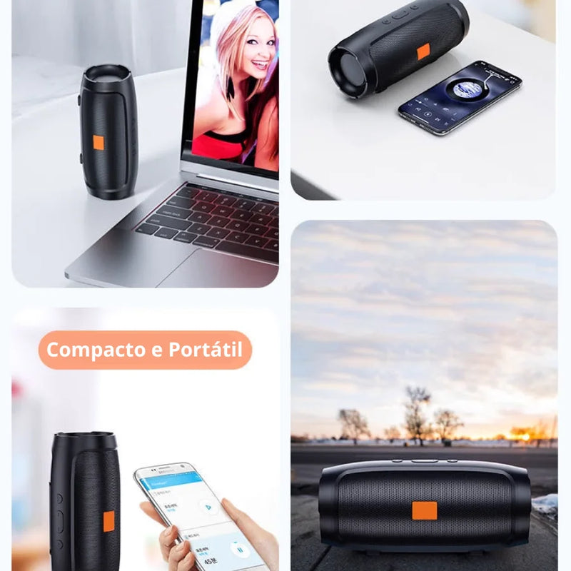 Caixa de Som Charge Portátil Com Bluetooth Radio - Sem Fio