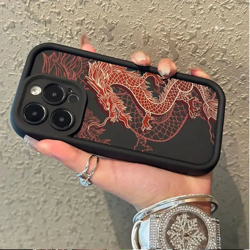 Capa de celular macia East Dragon de luxo