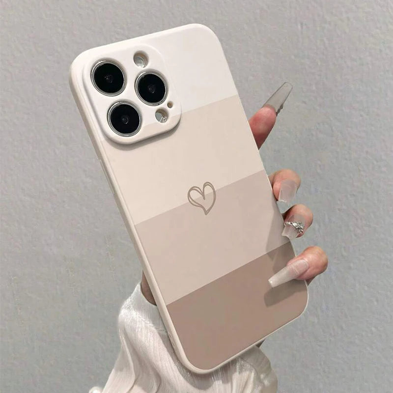 Capa Coração Pintada para iPhone
