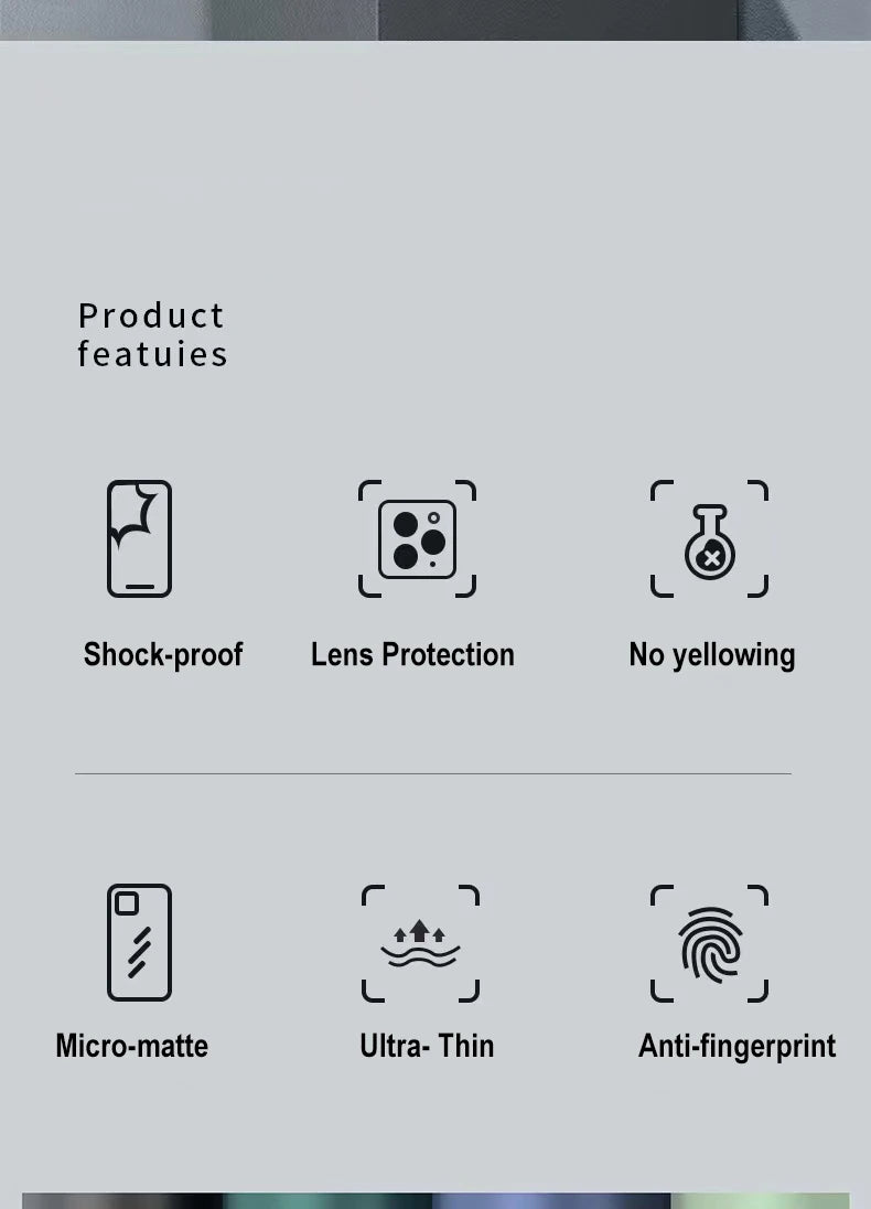 Capa Transparente de Silicone Premium Para iPhone
