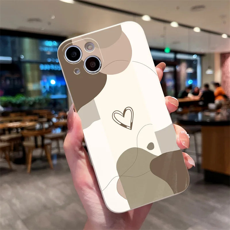 Capa Coração Pintada para iPhone