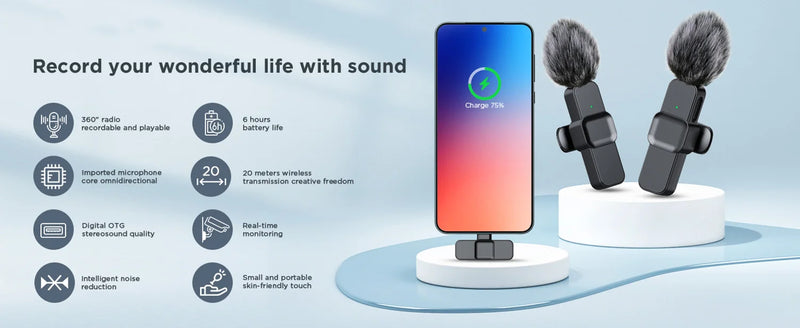 Microfone Portátil SNZIYAG K10