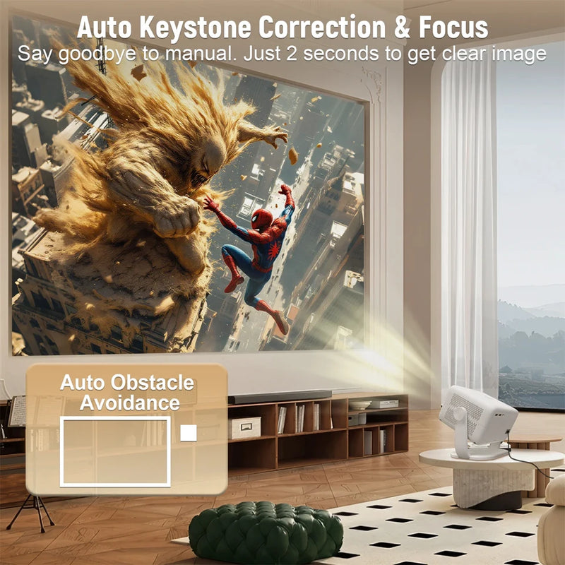 Projetor Portátil KaiAqua T4 - 4K Cinema Projector New