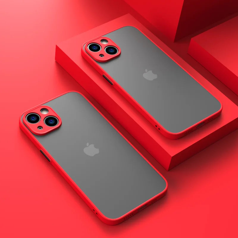 Capa Transparente de Silicone Premium Para iPhone