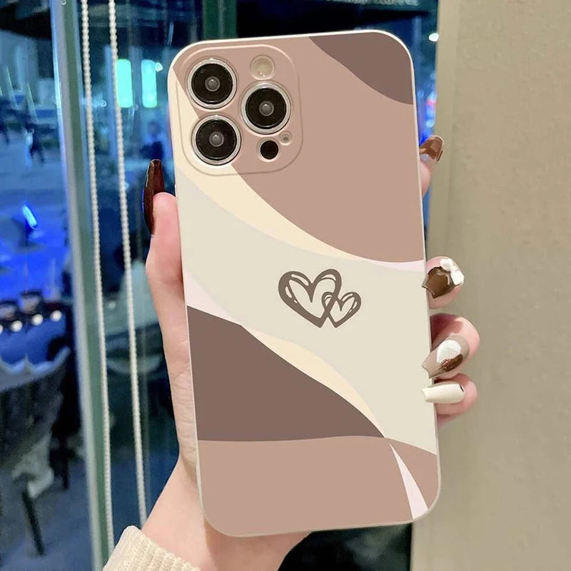 Capa Coração Pintada para iPhone