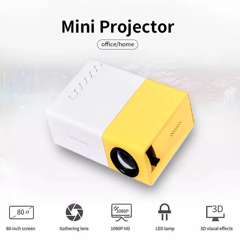 Mini Projetor Portátil YG300