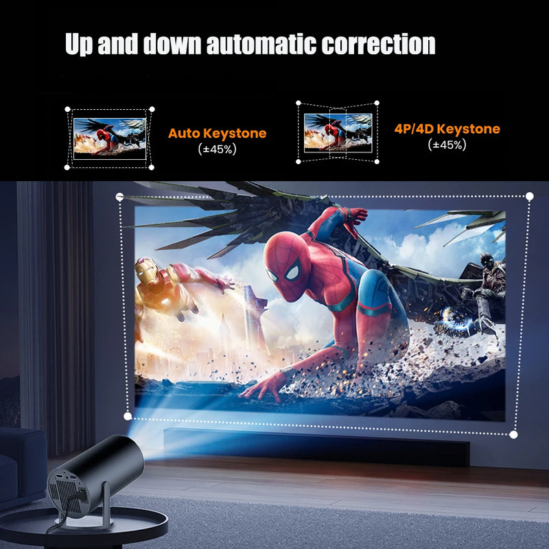 Projetor Portátil DITONG HY300 PLUS - Cinema Outdoor portátil