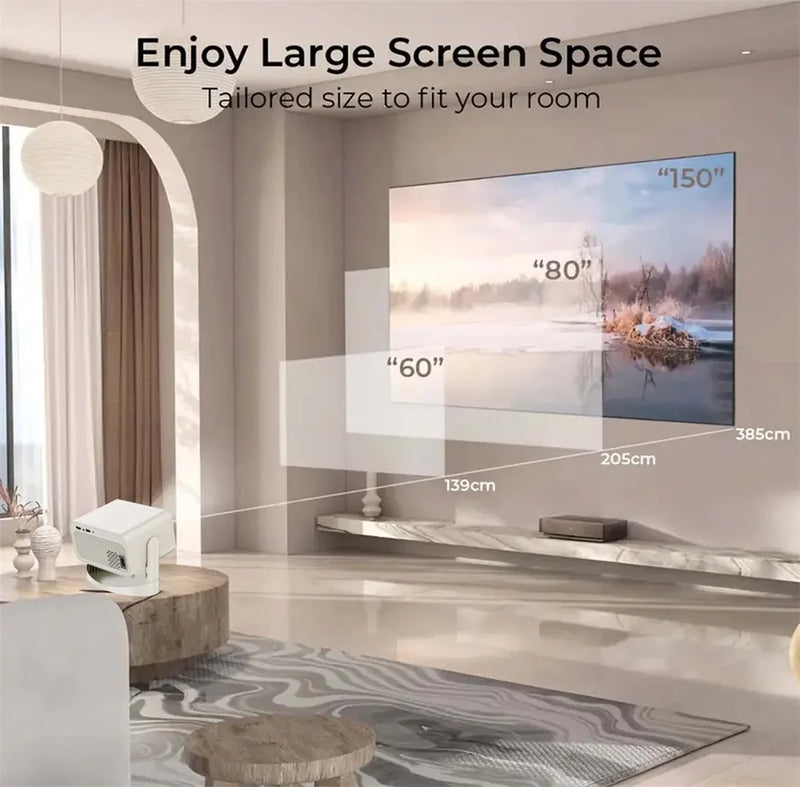 Projetor Portátil KaiAqua T4 - 4K Cinema Projector New