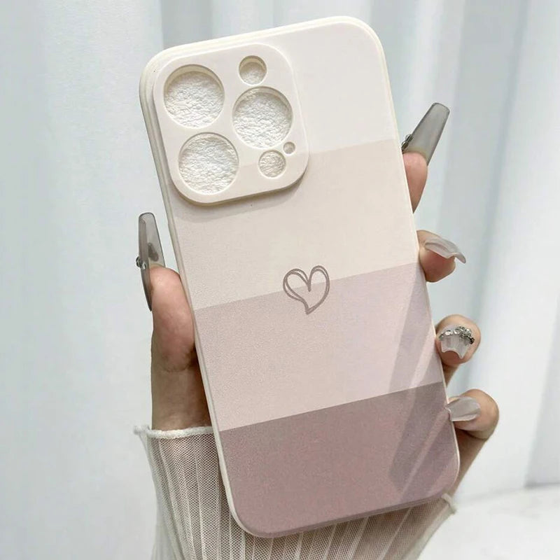 Capa Coração Pintada para iPhone