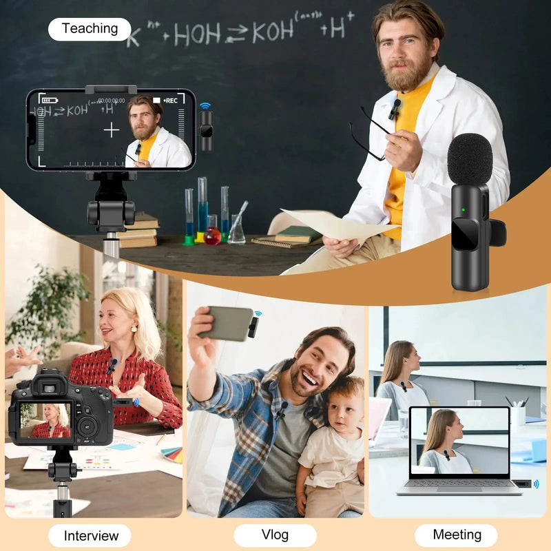 Microfone de Lapela Wireless
