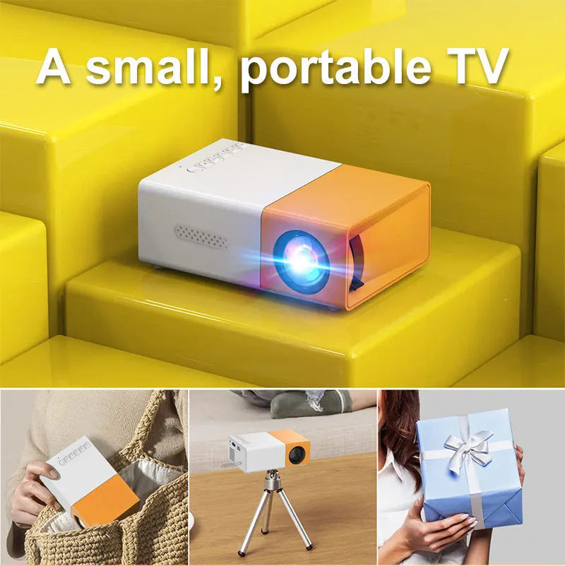 Mini Projetor Portátil YG300