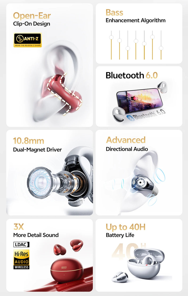 Fones de Ouvido Bluetooth QCY C30S