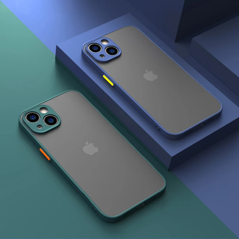 Capa Transparente de Silicone Premium Para iPhone