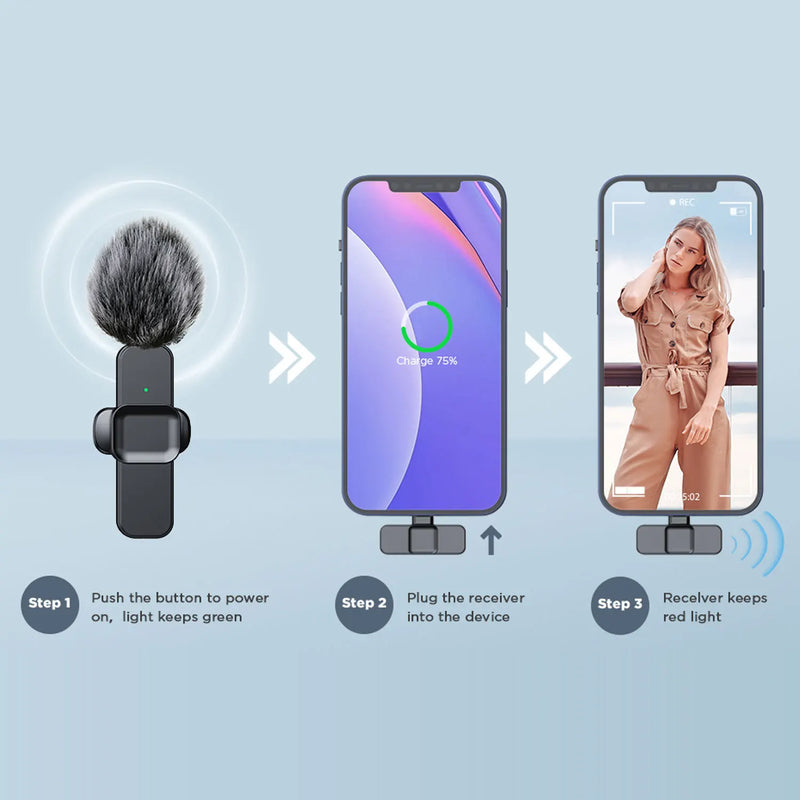 Microfone Portátil SNZIYAG K10