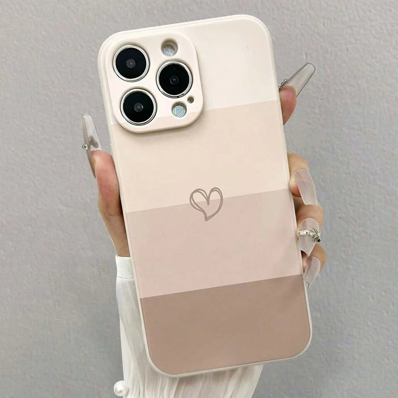 Capa Coração Pintada para iPhone