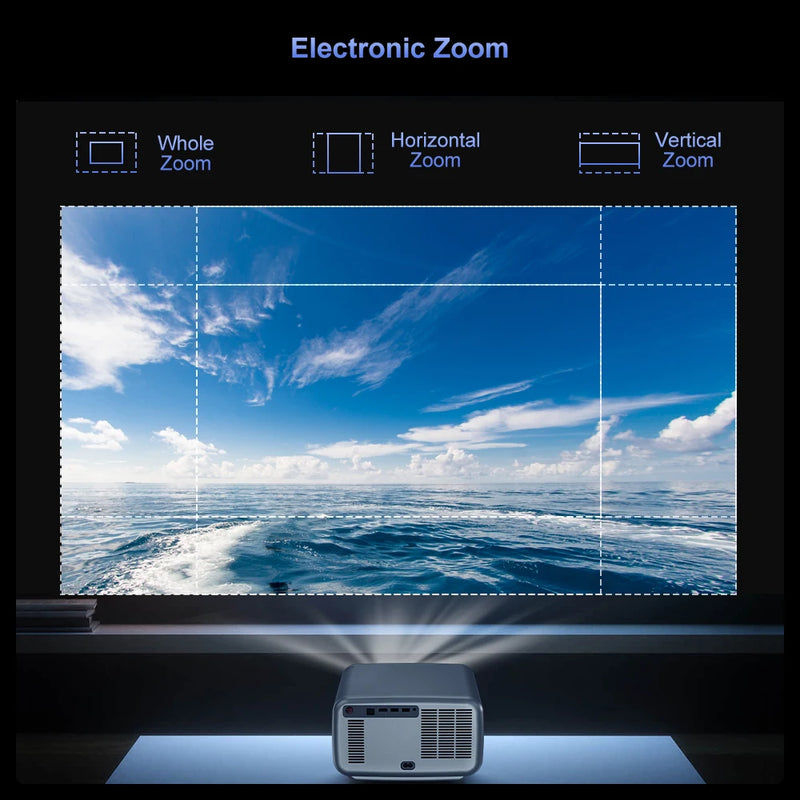 Projetor TouYinger Q12W Pro - Full HD 4K Dual Screen