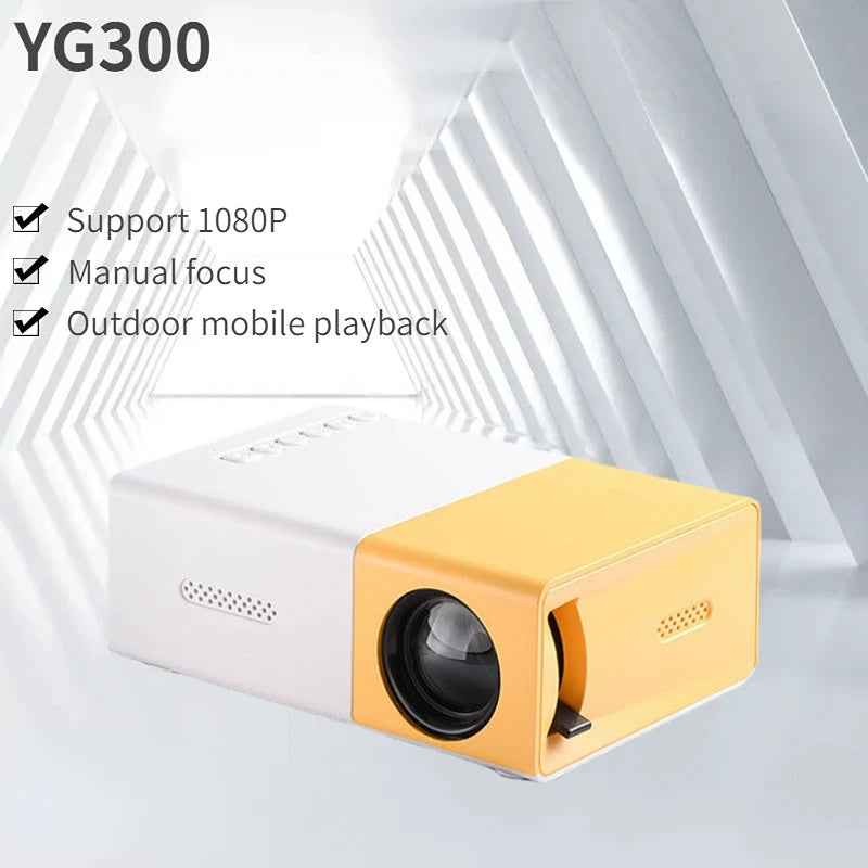 Mini Projetor Portátil YG300