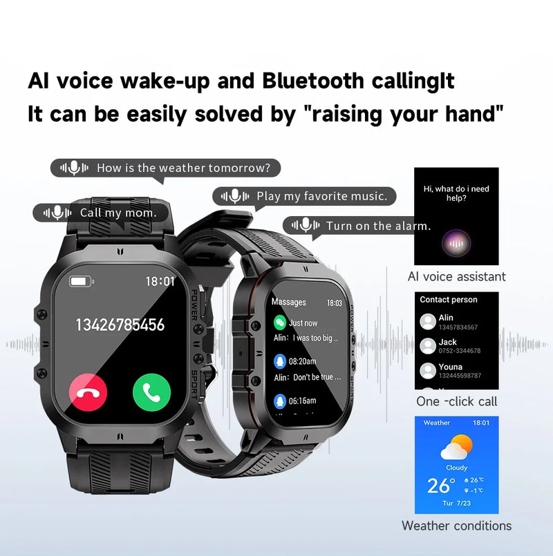 Smartwatch OUKITEL - Tela OLED 1.9 BT20 Sport BT5.2