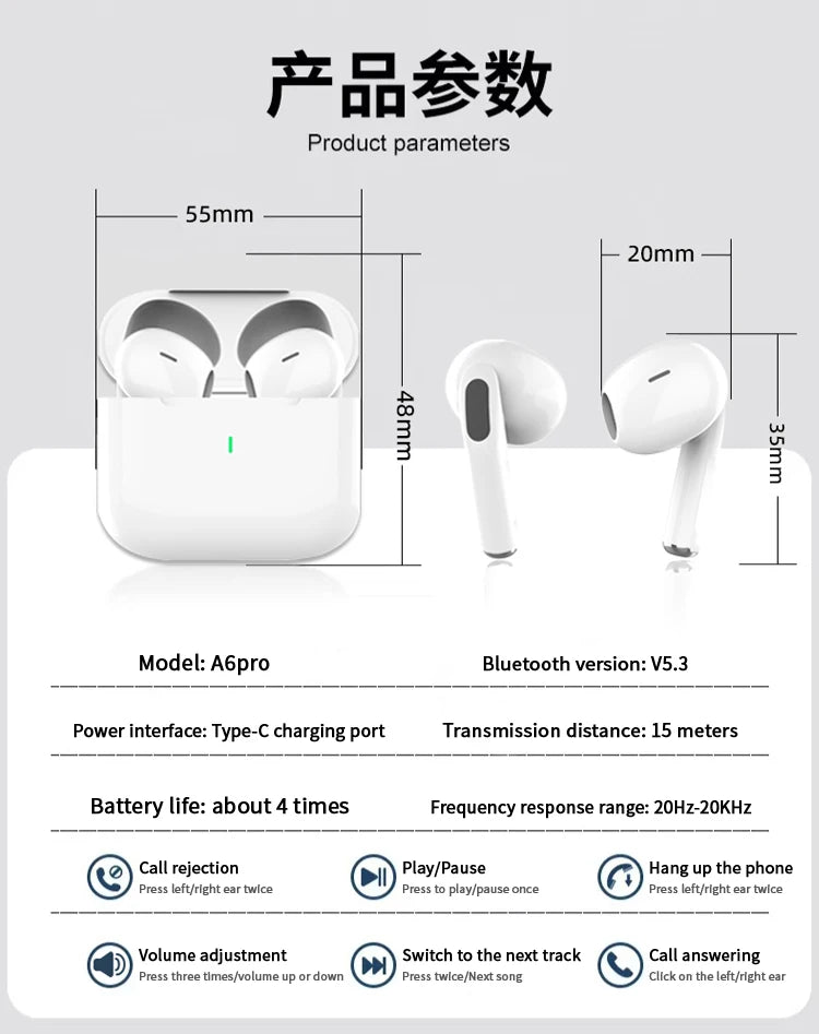 Fones de Ouvido Bluetooth SCELTECH TWS Air Pro 2025