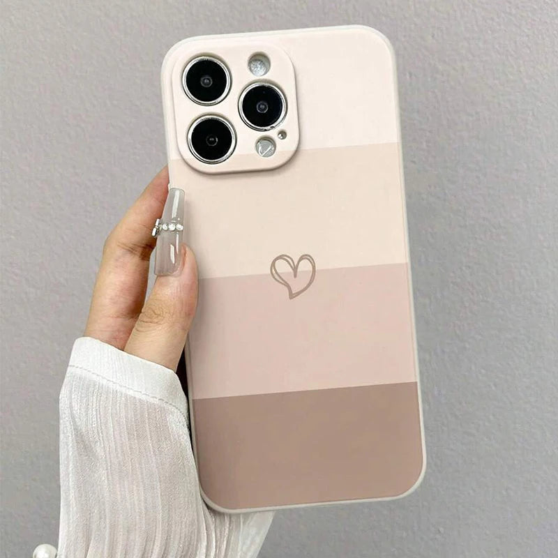 Capa Coração Pintada para iPhone