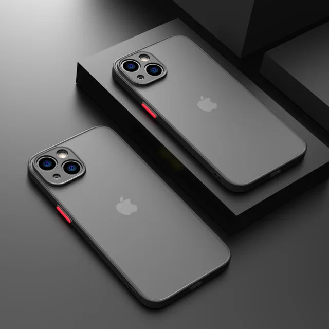 Capa Transparente de Silicone Premium Para iPhone