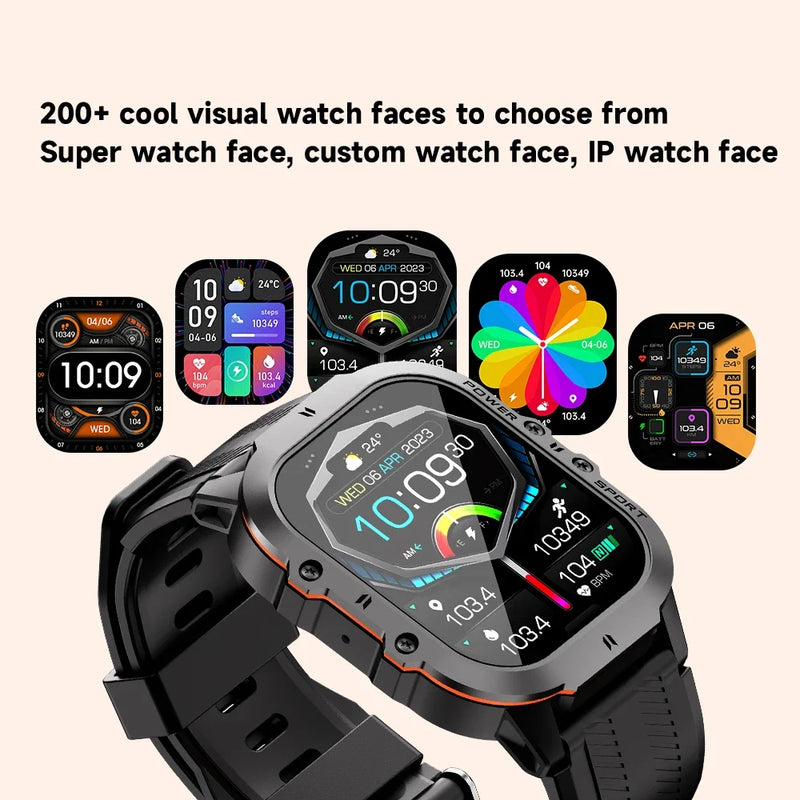 Smartwatch OUKITEL - Tela OLED 1.9 BT20 Sport BT5.2