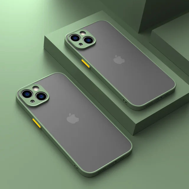 Capa Transparente de Silicone Premium Para iPhone