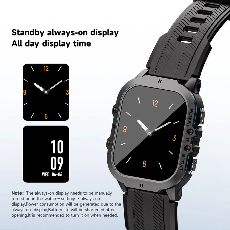 Smartwatch OUKITEL - Tela OLED 1.9 BT20 Sport BT5.2