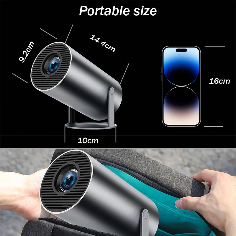 Projetor Portátil DITONG HY300 PLUS - Cinema Outdoor portátil