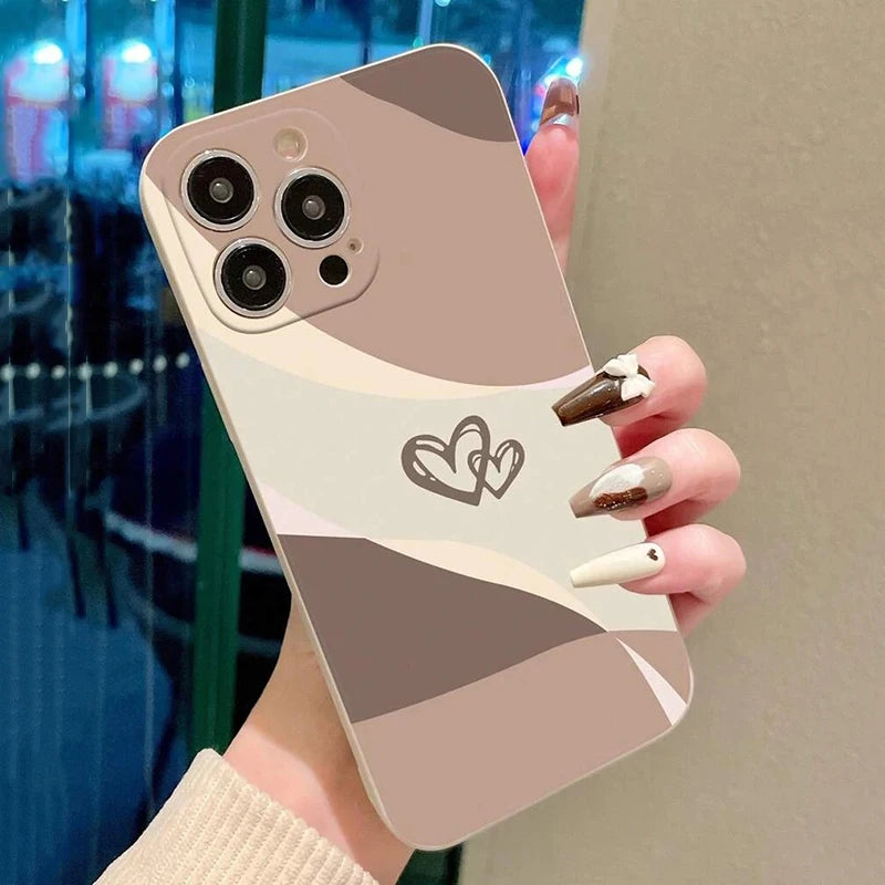 Capa Coração Pintada para iPhone
