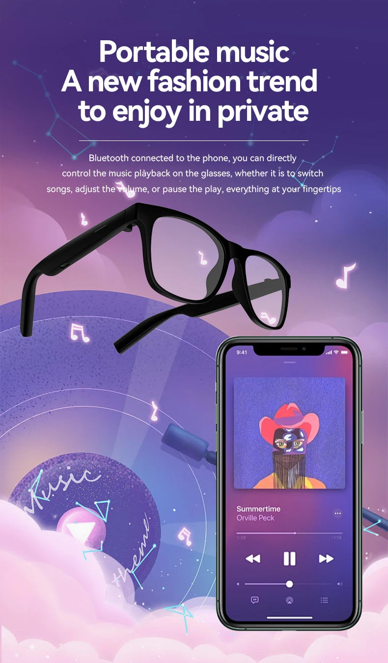 Óculos Inteligentes Bluetooth D11 Plus