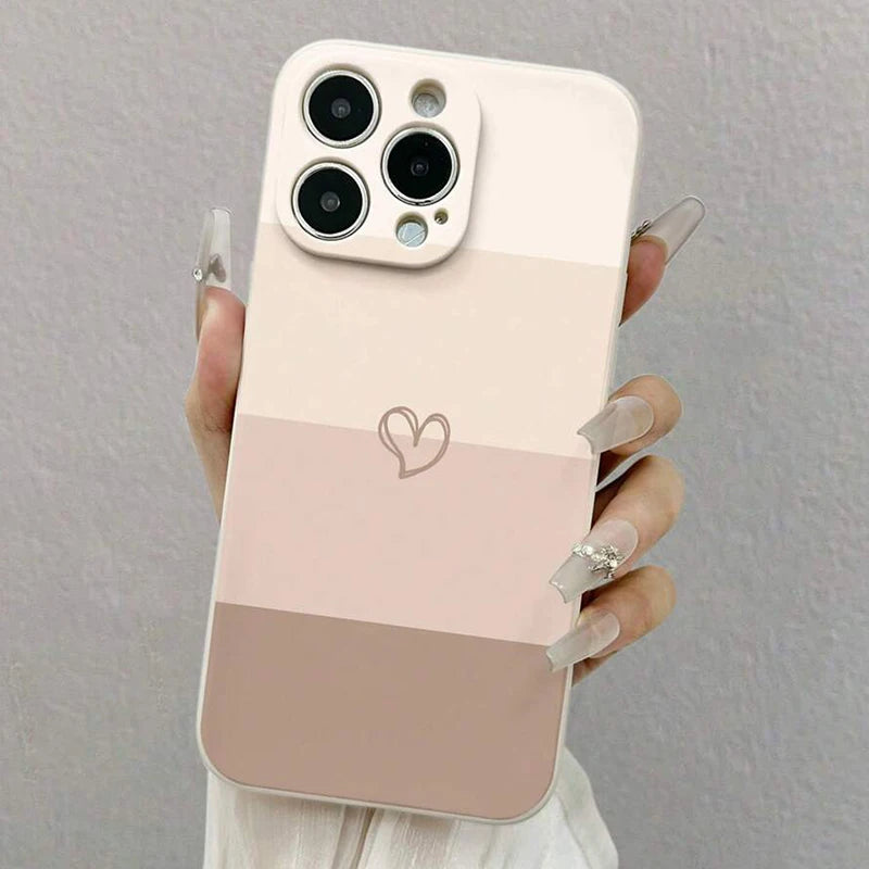 Capa Coração Pintada para iPhone