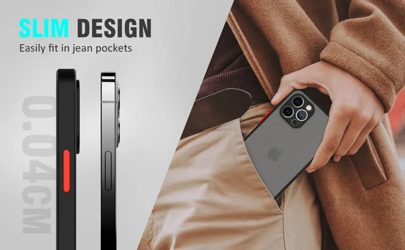 Capa Transparente de Silicone Premium Para iPhone