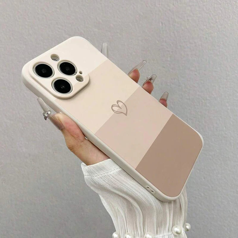 Capa Coração Pintada para iPhone