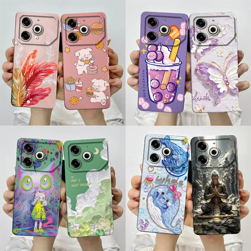 Capa de Silicone GAPTQD P/ POVA6NEO