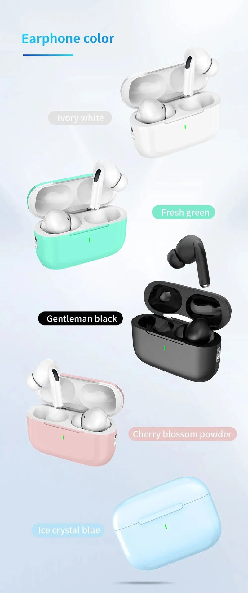 Fones de ouvido Bluetooth Air Pro Originais