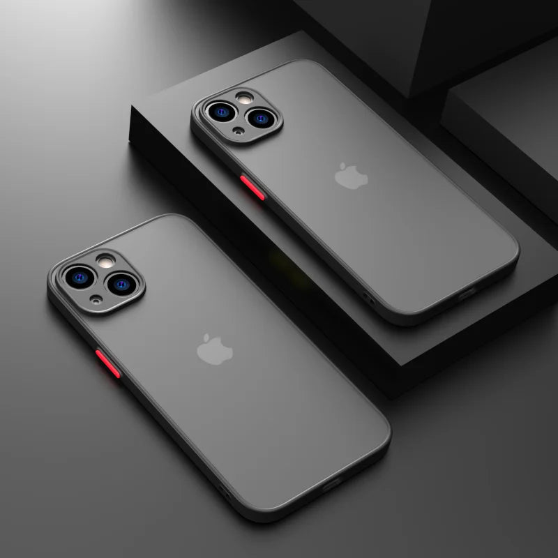 Capa Transparente de Silicone Premium Para iPhone
