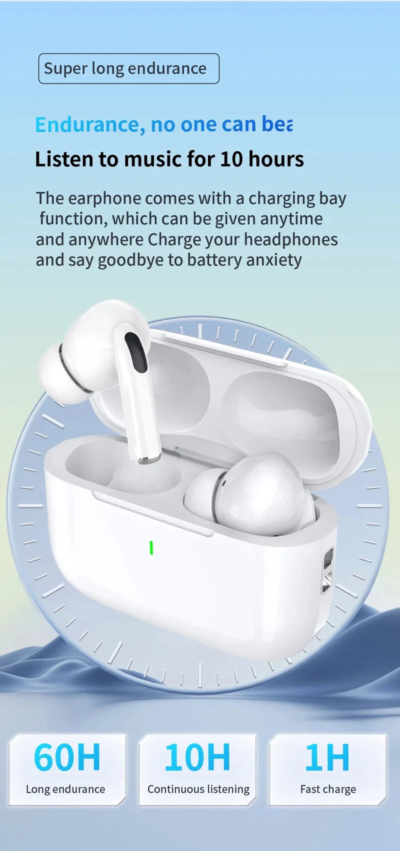 Fones de ouvido Bluetooth Air Pro Originais