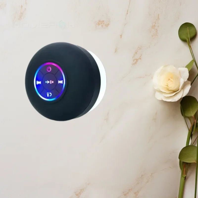 Caixa de Som Bluetooth com Ventosa – À Prova d'Água