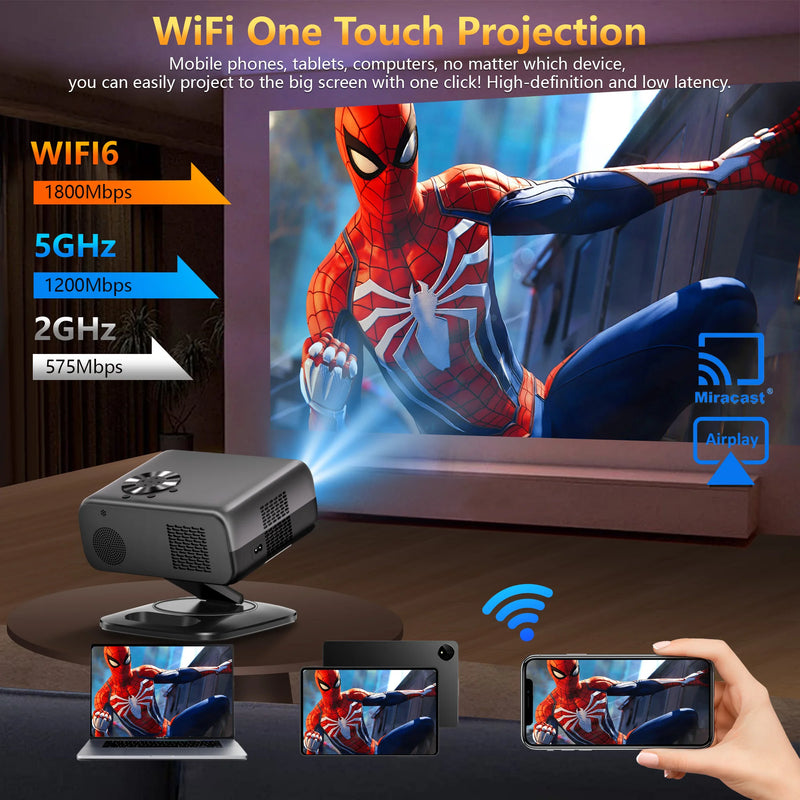 Projetor Inteligente HORLAT M4 Mini 4K 64G