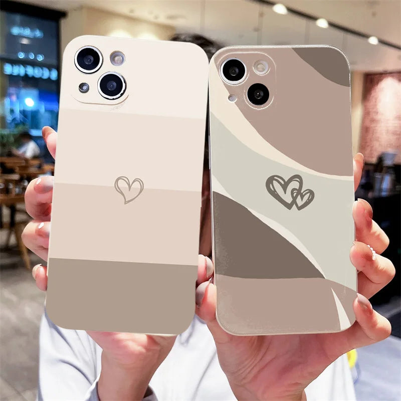 Capa Coração Pintada para iPhone