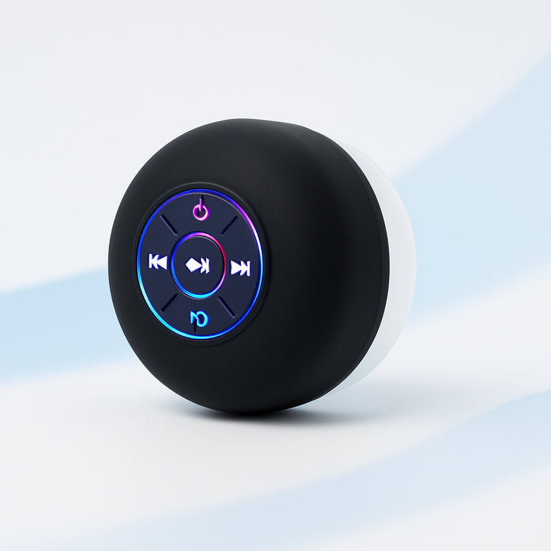 Caixa de Som Bluetooth com Ventosa – À Prova d'Água